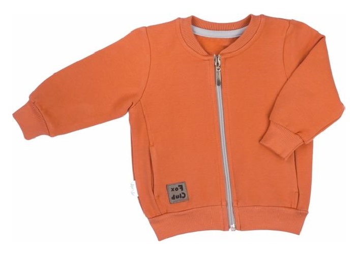 Mikina škoricová na zips - Nicol, veľ. 80