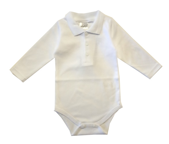 Body polo biele s golierom Minetti, veľ. 80