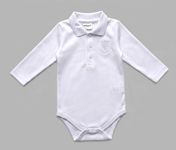 Body polo biele s golierom Minetti, veľ. 68