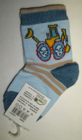 Bavlnené ponožky elastické sv. modré - Bager, veľ. 68/74