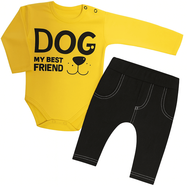 Súprava bavlnená body + nohavice - Dog, veľ. 68