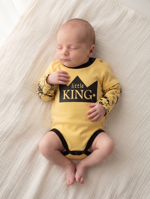 Body bavlnené horčicové - King, veľ. 68