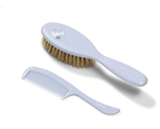 Kefka a hrebienok prírodný vlas Baby Ono sivá  0+