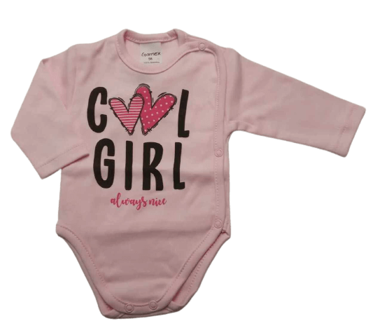 Body so zapínaním na boku sv. ružové - Cool girl, veľ. 56