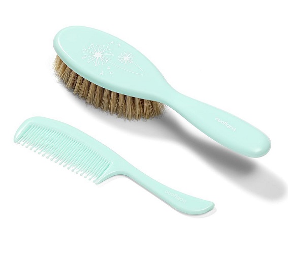 BabyOno kefka a hrebienok mätová, prírodný vlas