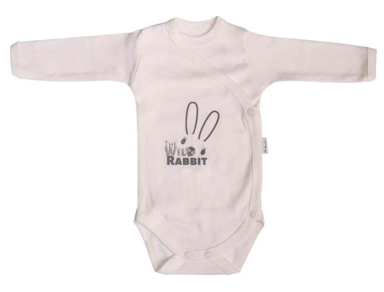 Body prekladacie Mamatti smotanové kolekcia Rabbit, veľ. 62