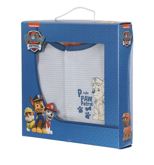 Disney bavlnený overal biely s modrou - Paw patrol, veľ. 68