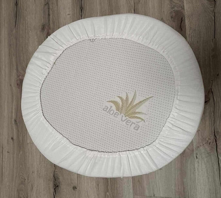 Mušelínová plachta na matrac do postieľky Smart Bed MINI, 60x72 cm - Biela